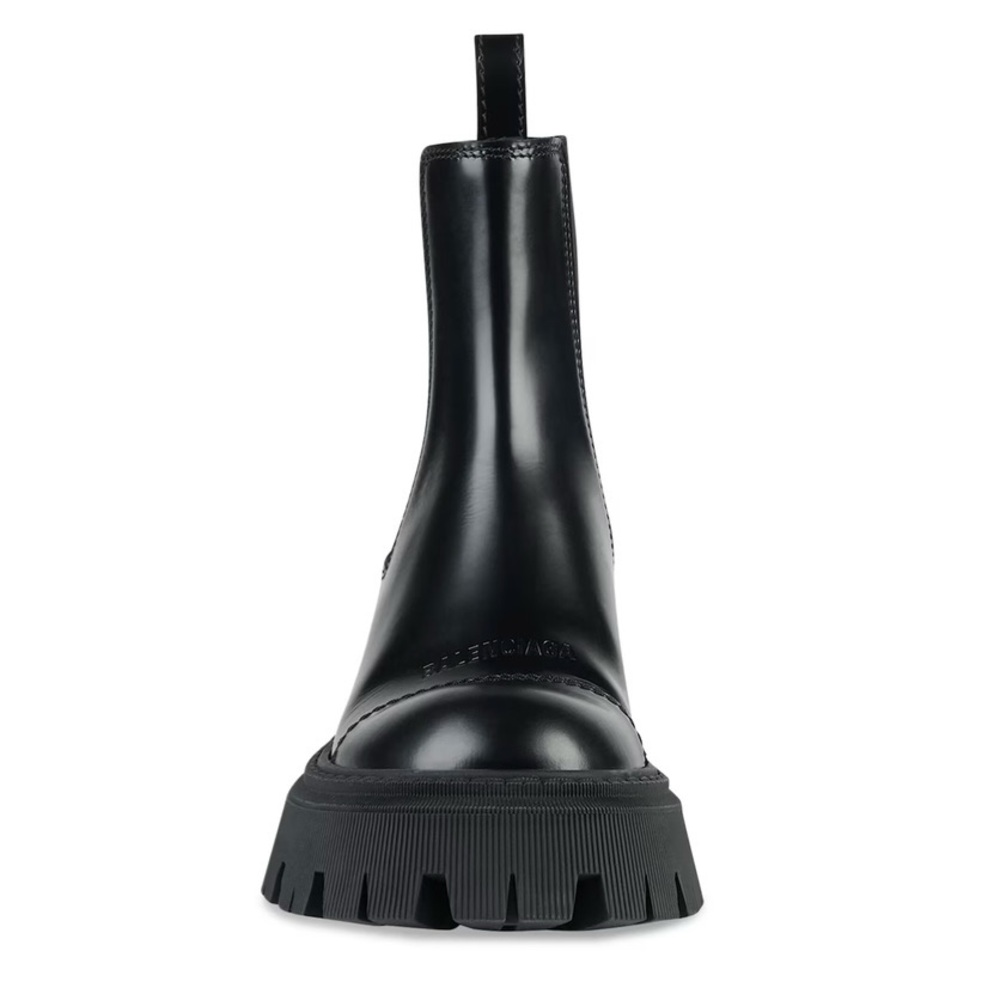 Balenciaga Tractor 20MM Black Leather Ankle Boots Size 35 (US 5) NWOB - Picture 6 of 16
